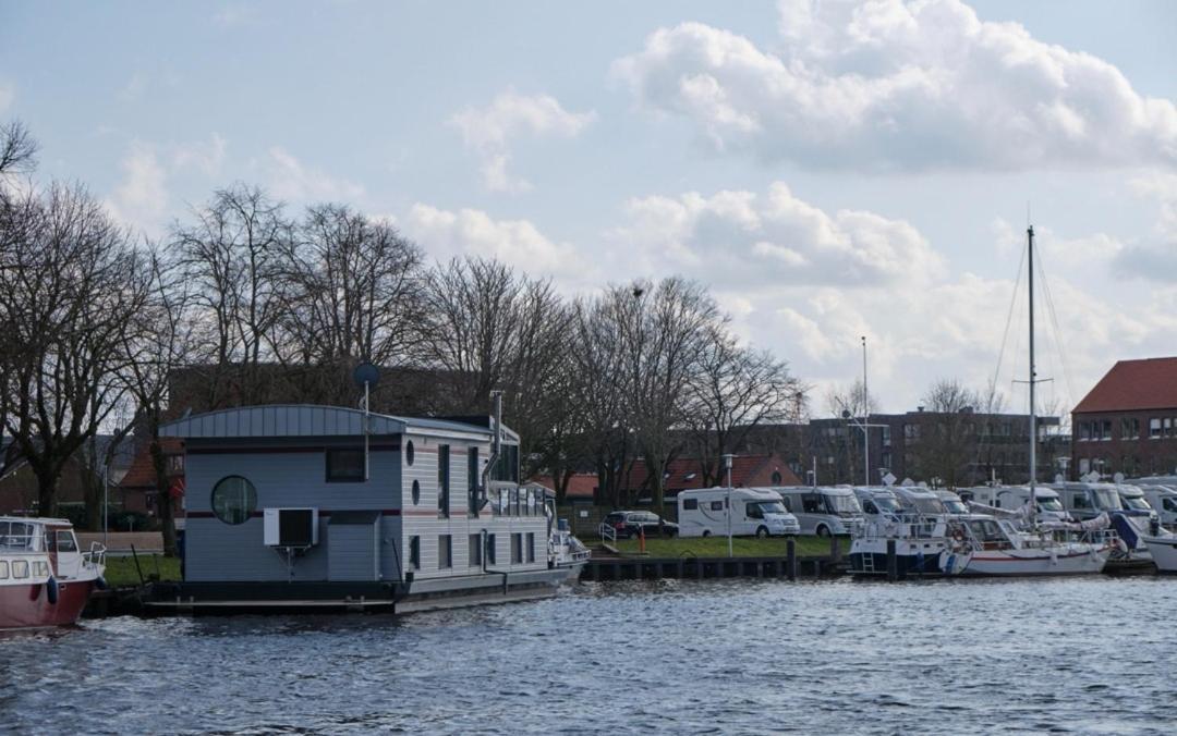 Hausboot Die Leseinsel Emden Exterior foto