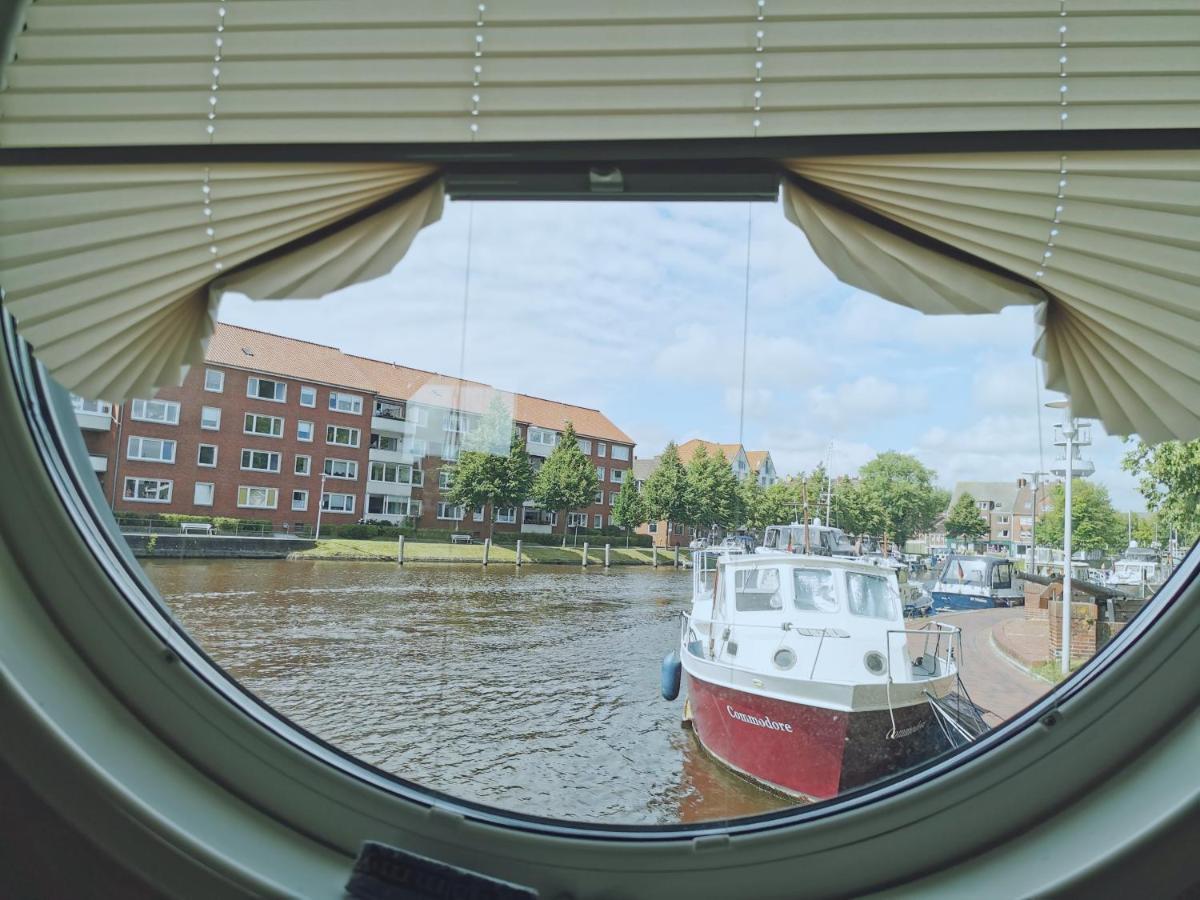 Hausboot Die Leseinsel Emden Exterior foto